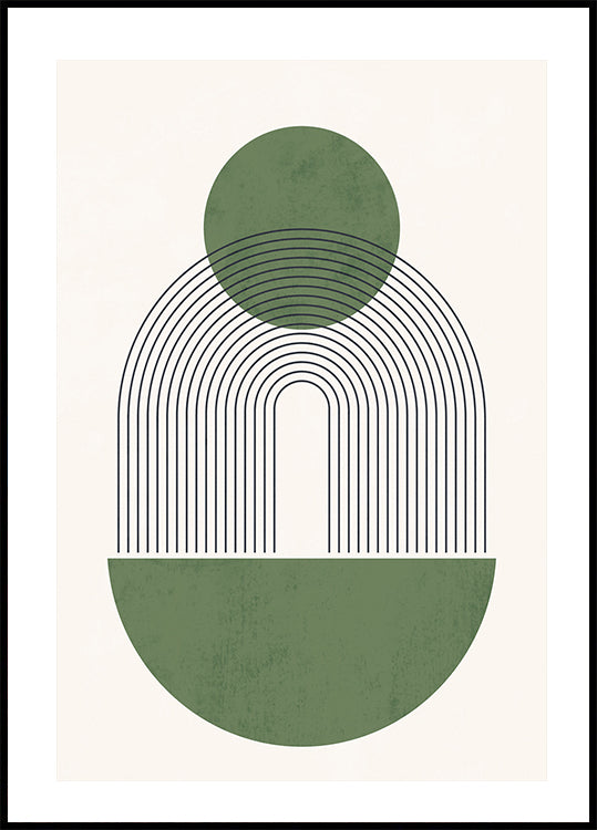 Geometric Harmony Art Poster - Posterbox.dk