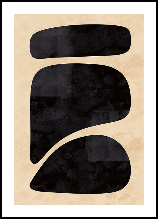 Minimal Black Shapes Poster