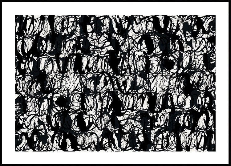 Abstract Ink Swirls Black 2