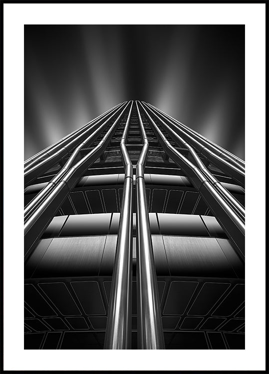 Lines on the skyscraper Poster