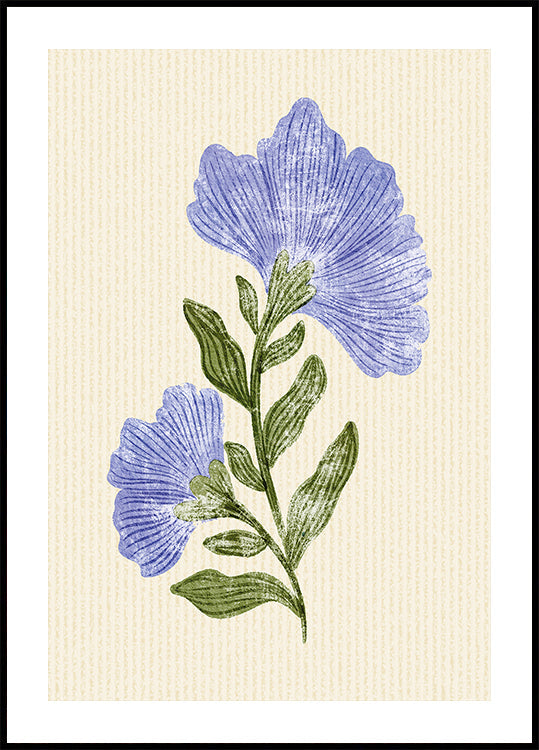 Vintage Flower Poster