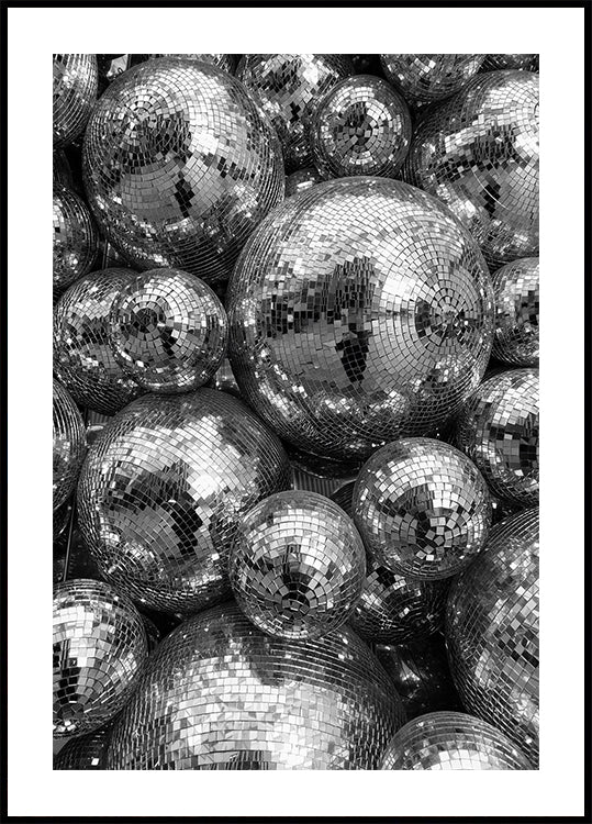 Reflective Disco Balls Poster - Posterbox.dk