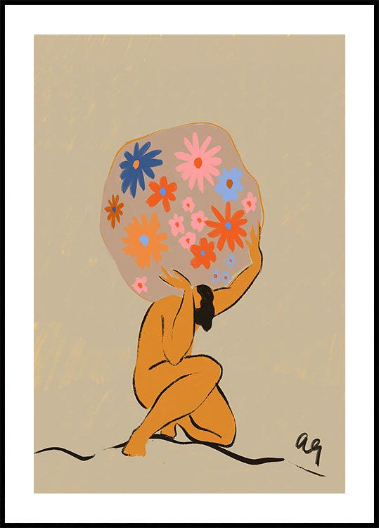 World On Her Shoulders Poster