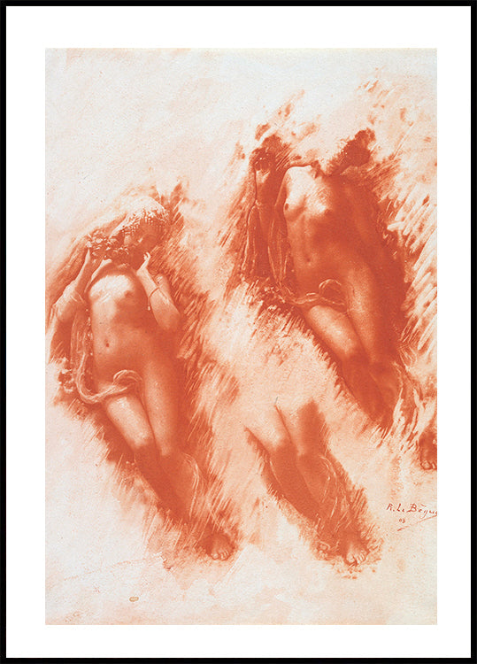 Study in Orange By René Le Bègue Poster - Posterbox.dk