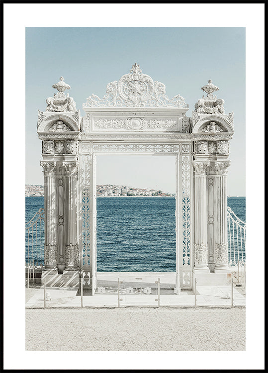 White Gate of Dolmabahce Palace, Turkey Poster - Posterbox.dk