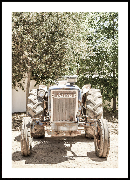 Rugged Tractor Scene Poster
