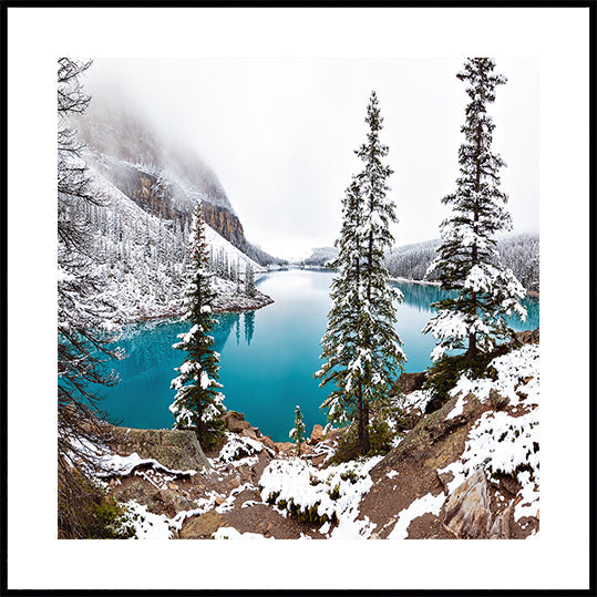 Snow at Moraine Posters