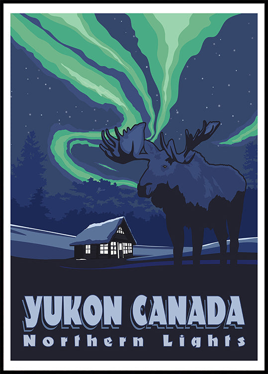 Yukon Canada Travel Print Poster