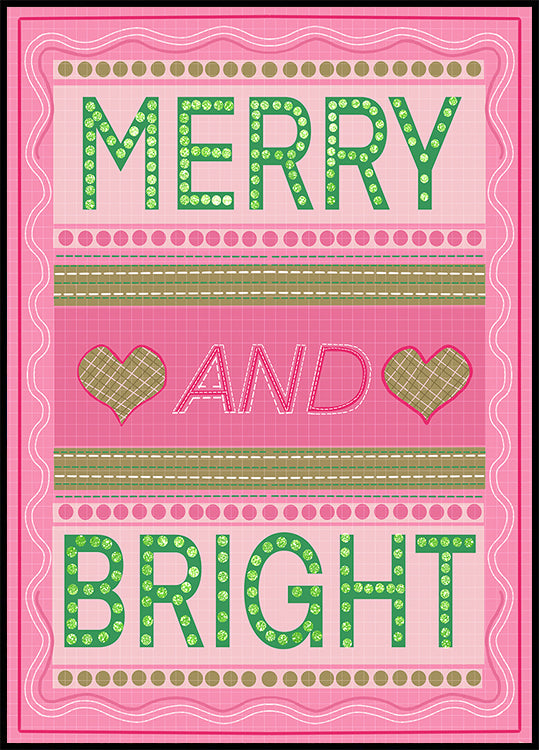 Merry and Bright Christmas Poster