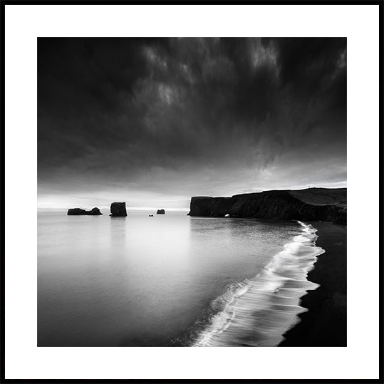 Lapping at the Shore of a Solitary Ocean Poster