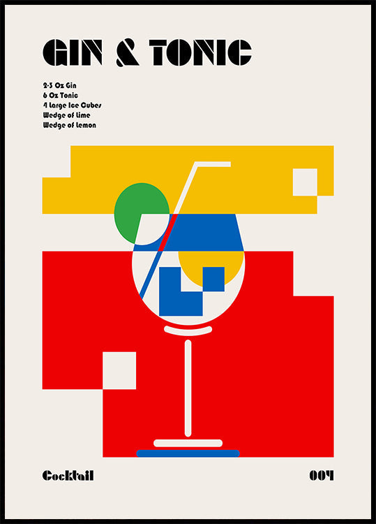 Gin & Tonic Bauhaus Cocktail