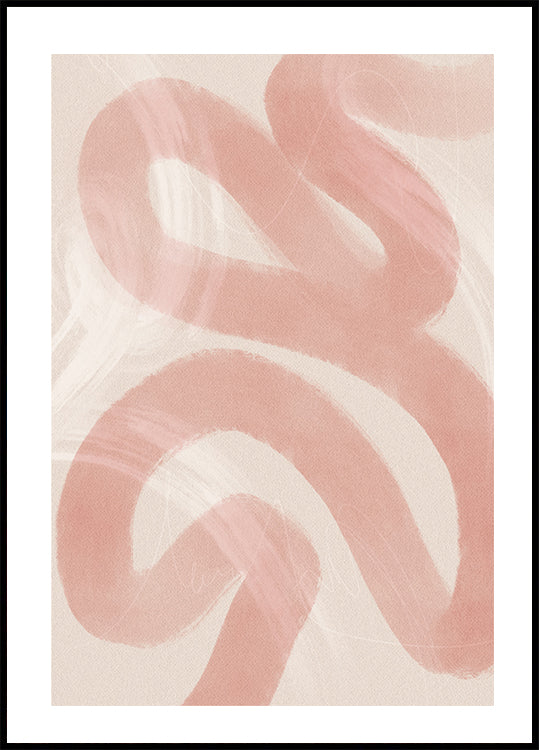 Pink Abstract Poster - Posterbox.dk