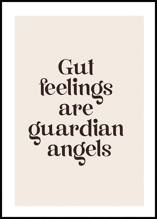 Gut Feelings Poster - Posterbox.no