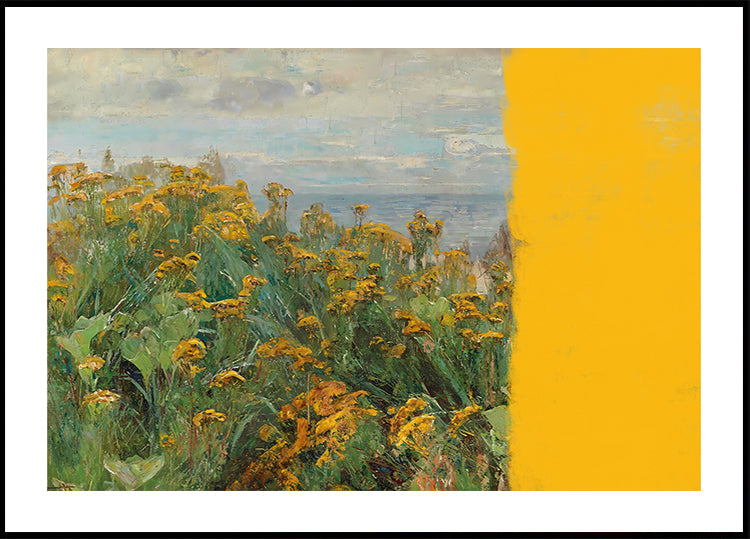 yellow modern landscape collage