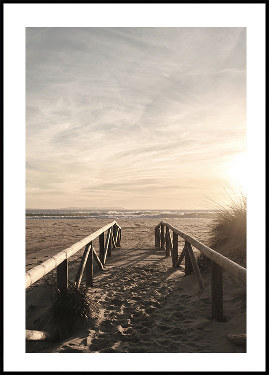 Wooden Pathway to the Ocean Poster - Posterbox.dk