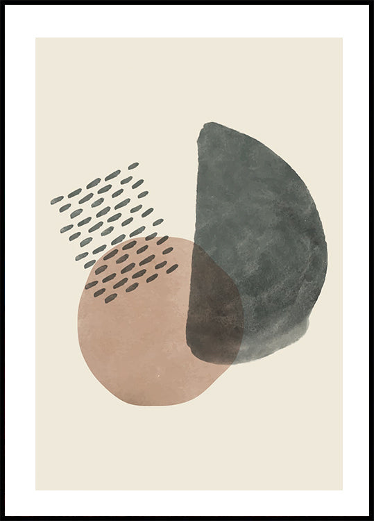 Abstract Shapes and Textures Poster - Posterbox.dk