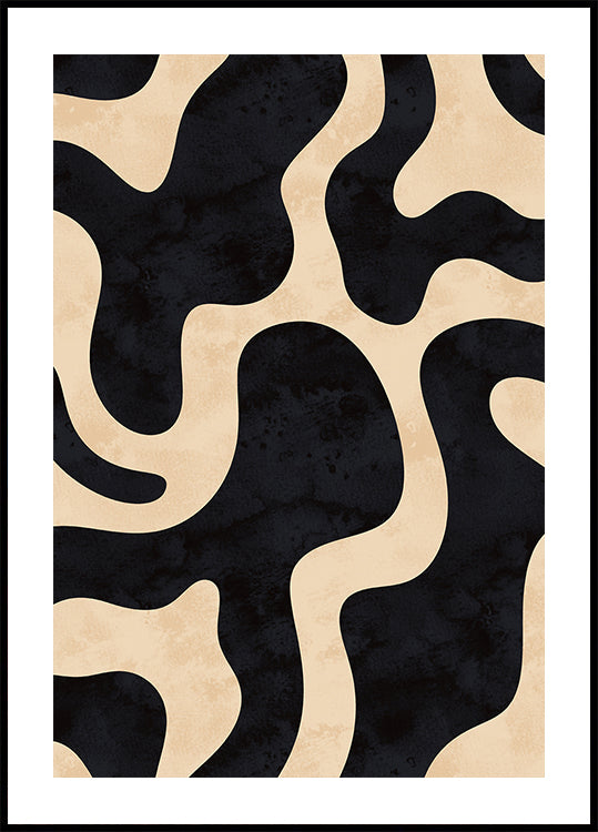 Organic Abstract Shapes Poster