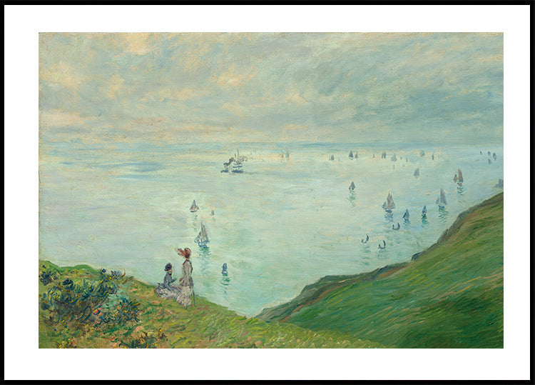Cliffs at Pourville By Claude Monet Poster - Posterbox.dk