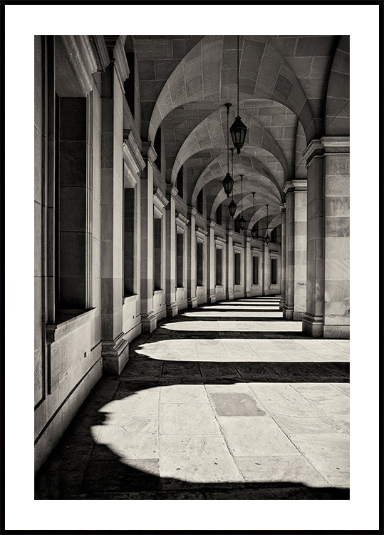Curved Corridor Poster
