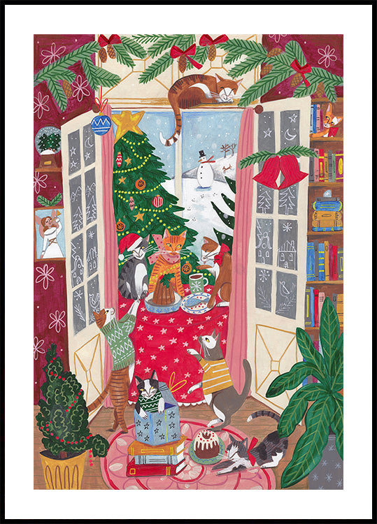 Cats in the Window Poster