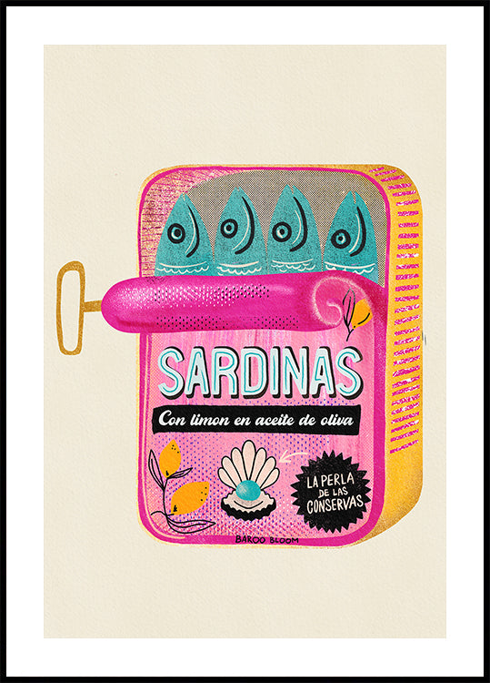 Sardines Tin Can Poster