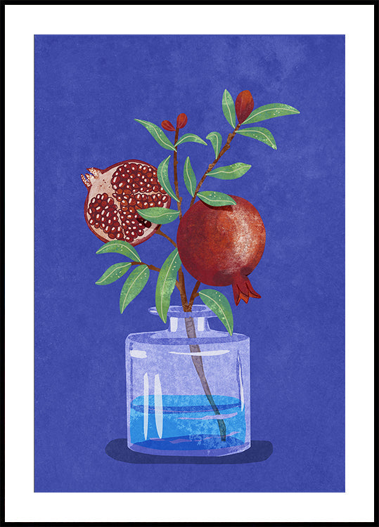 pomegranate in vase
