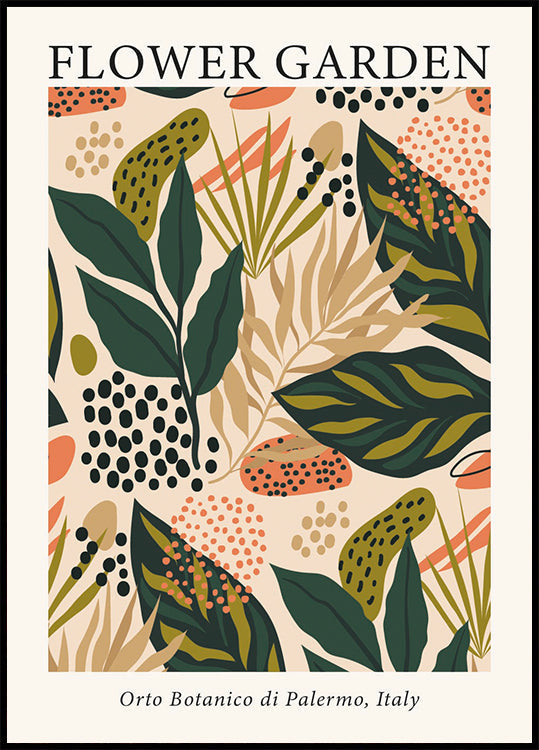 Flower Garden Palermo Poster - Posterbox.dk