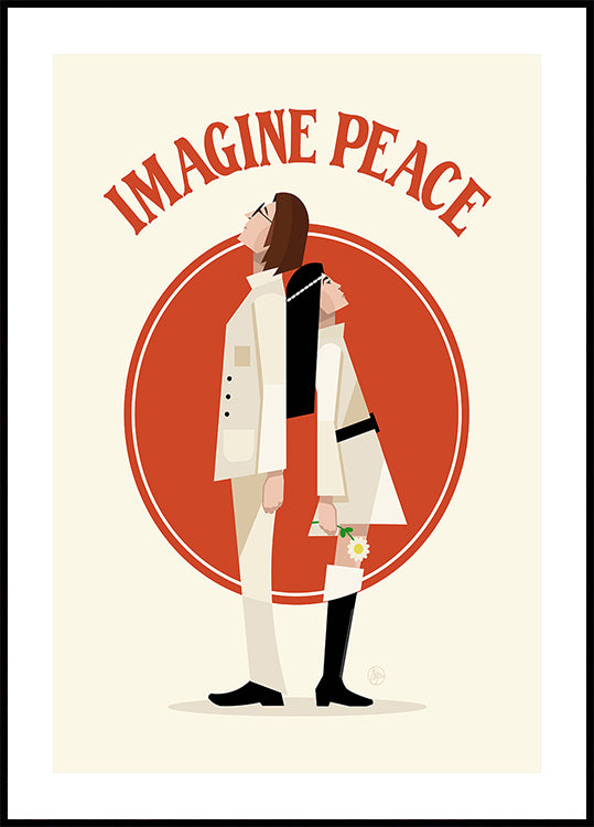Imagine Peace Minimalist Poster