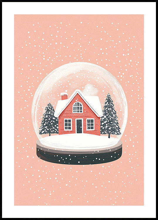Christmas Ornament Glass Illustration Poster
