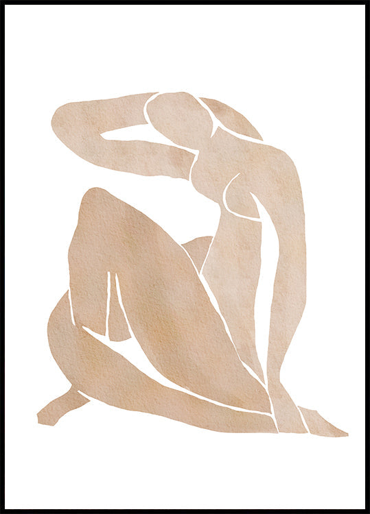 Women Shape Abstract Art Poster