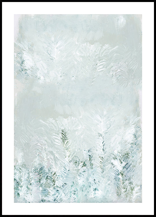 Winter White Forest Scene 2 Poster