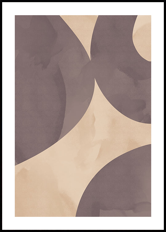 Soft Flow, Abstract Shapes Poster