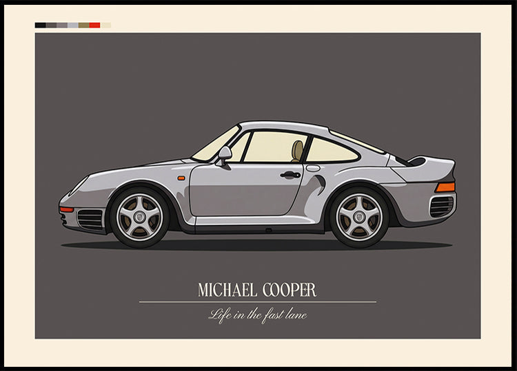 Sport Car Personal 3 Plakat - Posterbox
