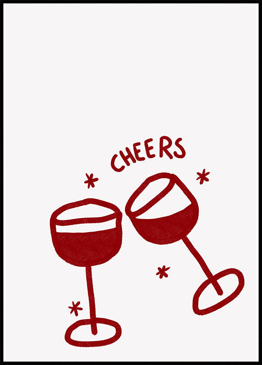 Wine Glass Celebration Poster