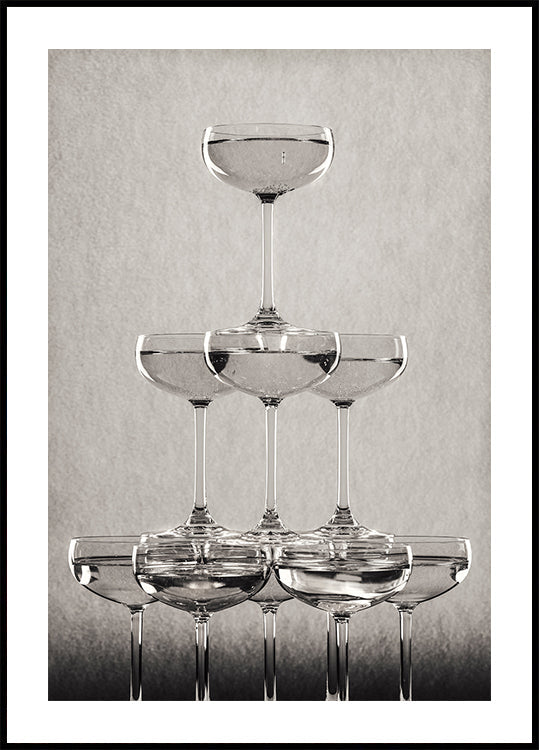 Champagne tower No.9 Poster
