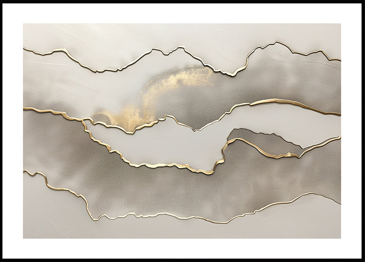 Metallic landscape nº3 Poster