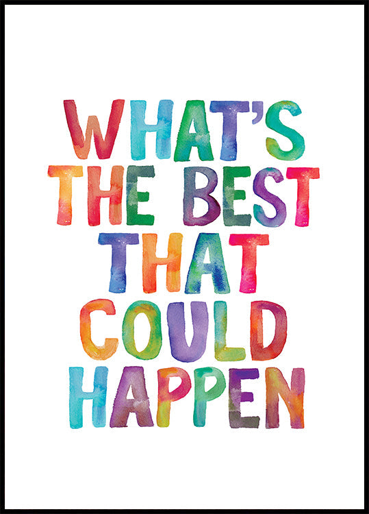 What's the Best That Could Happen Copy Poster