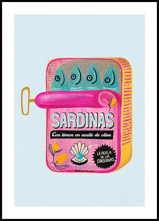 Sardines Tin Can Poster