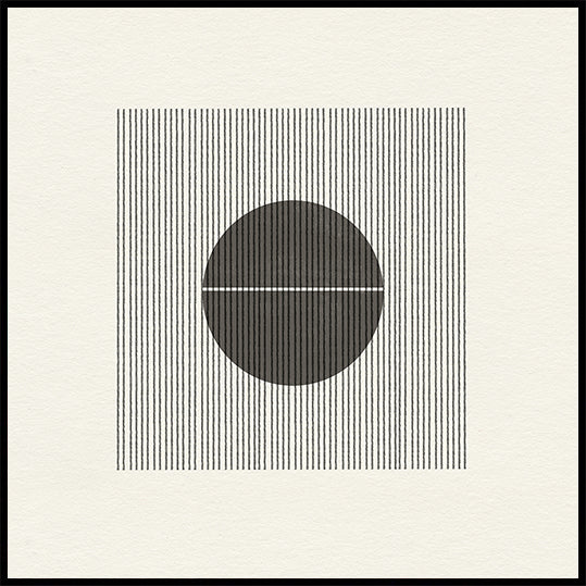 Line and Circle Harmony Poster