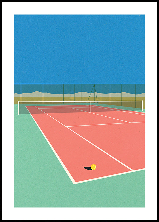 Tennis Court In The Desert Poster