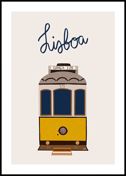 Lisbon Tram Poster