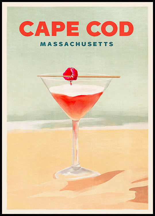 Cape Cod Cocktail Tall Poster