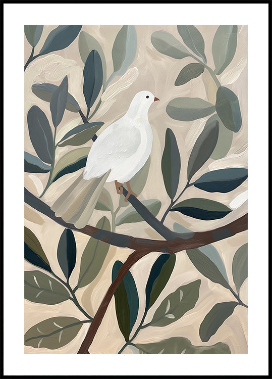Dove In Tree Poster