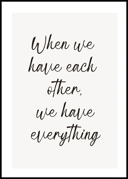 When We Have Poster - Posterbox.no