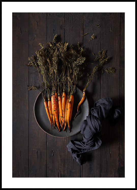 Roasted carrots Poster