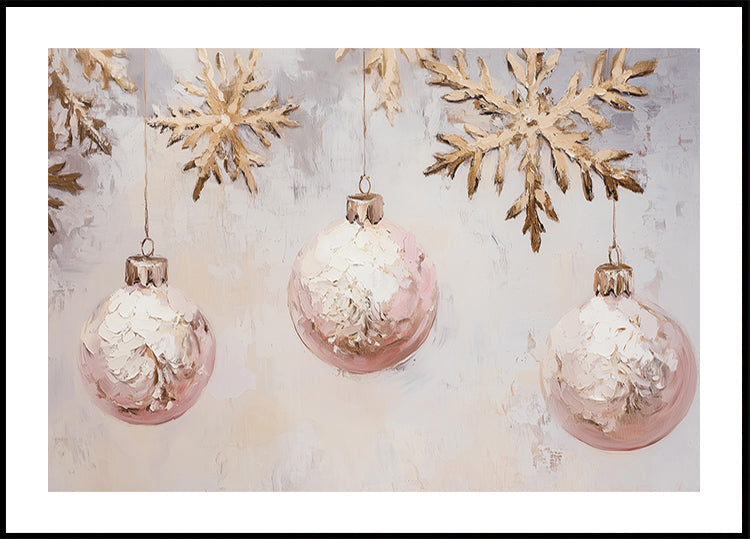 Elegant Winter Ornaments (NEW) Poster