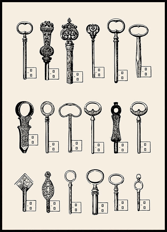 Usb Keys Poster