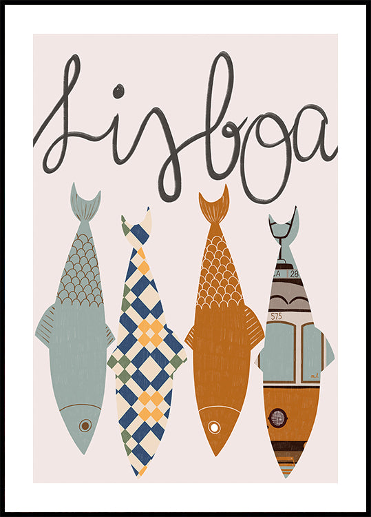 Lisbon Sardines Poster