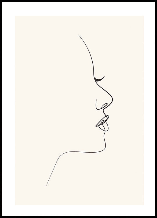 Line Art Silhouette Poster - Posterbox.dk