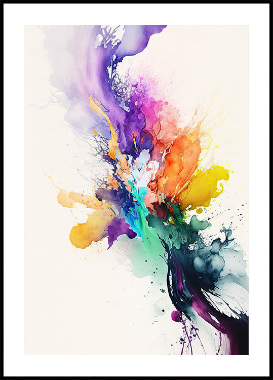 Vibrant Color Burst Poster